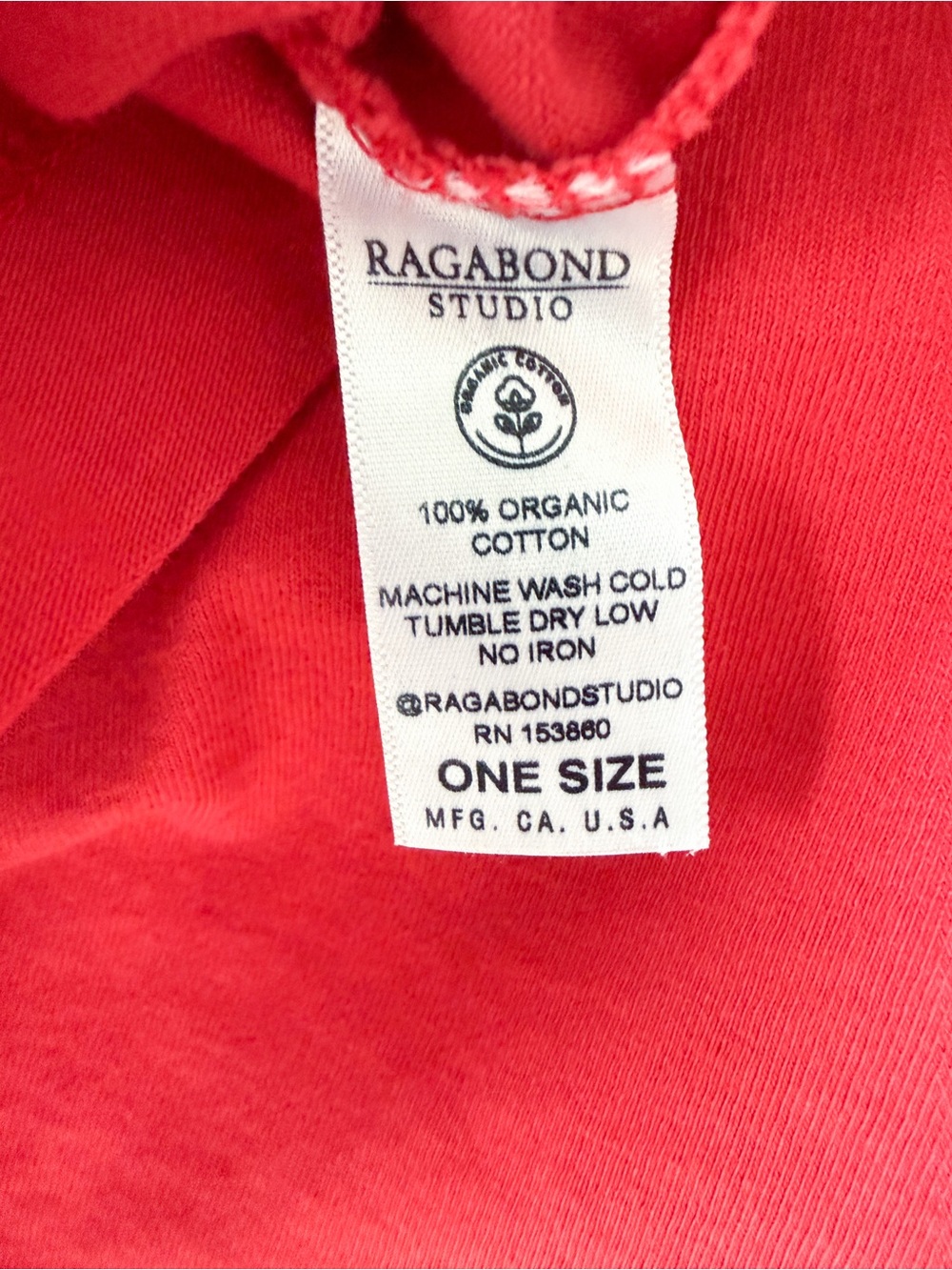 NWOT Free People x Ragabond Queen of Hearts Tee Color Red One Size Flawed* - Picture 6 of 10